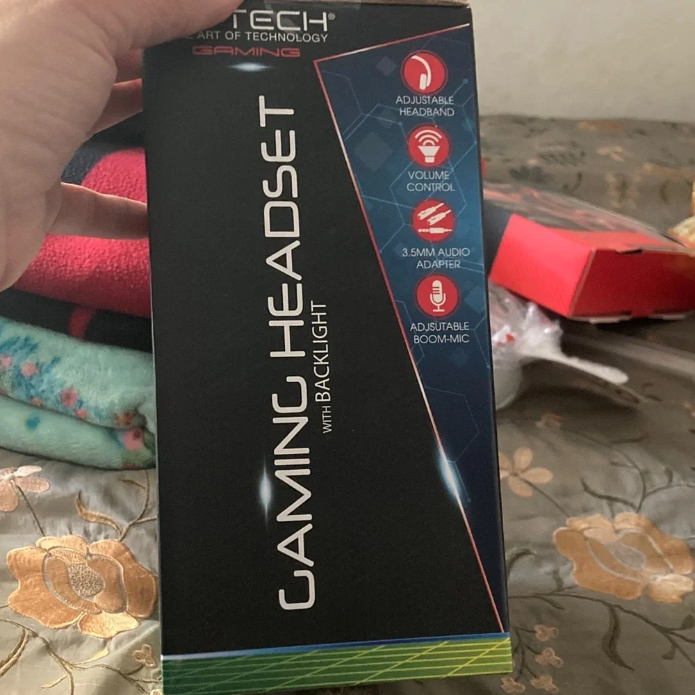 Bytech White Gaming Headset with Backlight